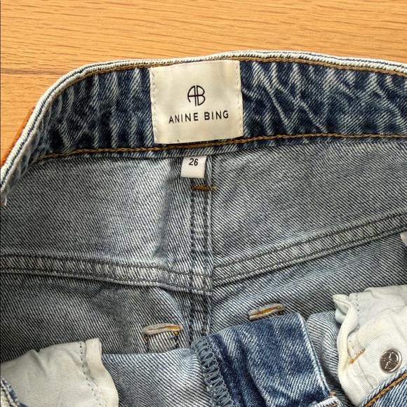 Anine Bing Vin Straight Leg Jean 26 - Picture 8 of 14